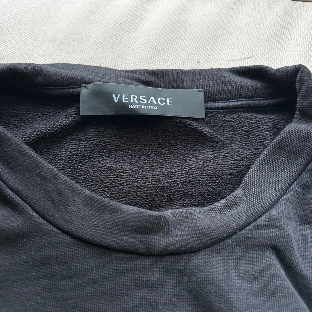 Versace Black Medusa Logo Sweatshirt